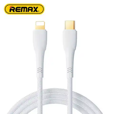 ⁨KABEL REMAX BOSU SERIES 20W RC-C063 USB-C/LIGHTNING 1.2M WHITE⁩ w sklepie Wasserman.eu