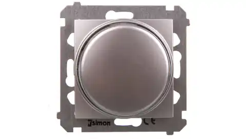 ⁨Simon 54 Premium Rotationsdimmer für dimmbare LEDs 230 V 2–250 W silbermatt DS9L.01/43⁩ im Wasserman.eu
