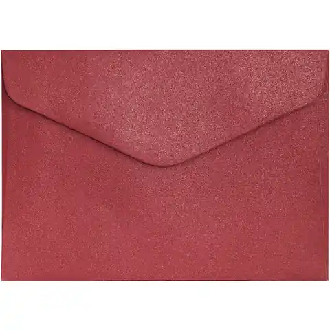 ⁨Koperta C6 Pearl czerwony (10szt.) 280238 Galeria Papieru⁩ w sklepie Wasserman.eu