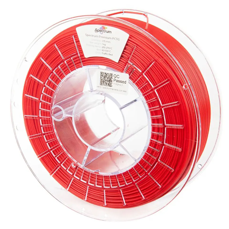 ⁨Spectrum 3D filament, Premium PCTG, 1,75mm, 1000g, 80657, traffic red⁩ w sklepie Wasserman.eu