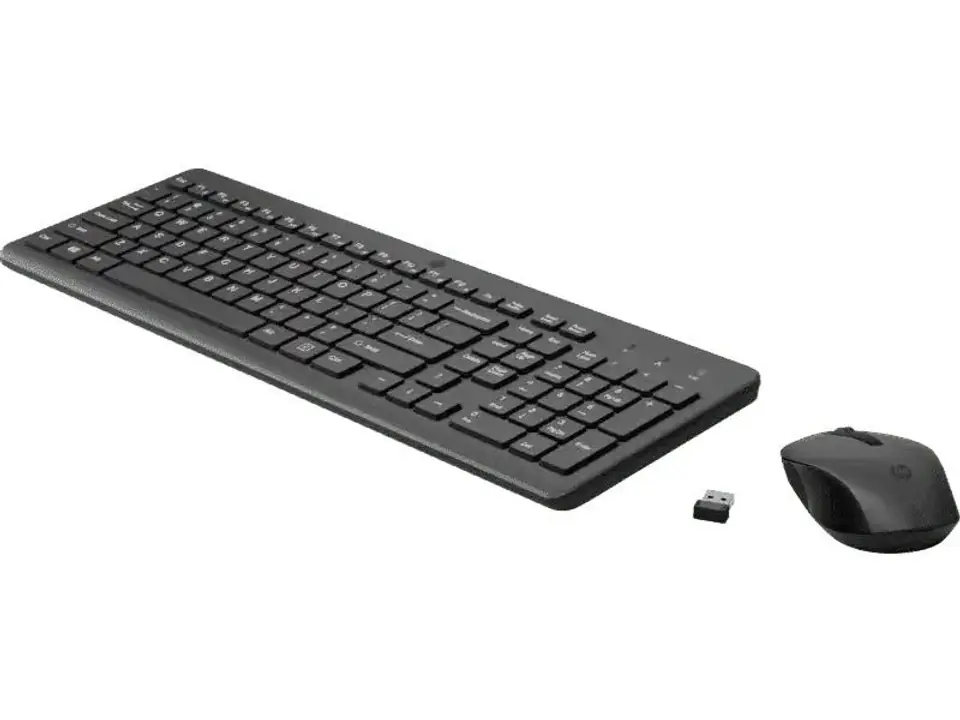 ⁨Zestaw bezprzewodowy klawiatura i mysz HP 330 (czarny)⁩ w sklepie Wasserman.eu