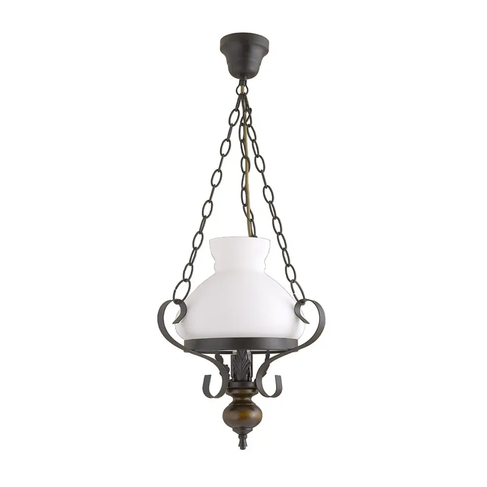 ⁨Lampa wisząca Petronel pendant E27 60W matt black 7076⁩ w sklepie Wasserman.eu