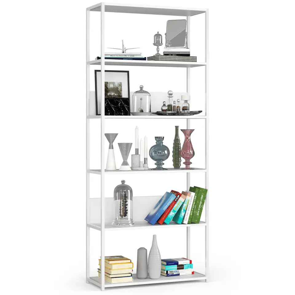 REGAŁ METALOWY LOFT 800 BIAŁY/BIAŁY w sklepie Wasserman.eu