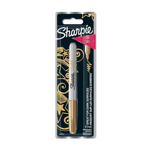 ⁨Sharpie-Marker pamanentny Metallic złoty⁩ w sklepie Wasserman.eu