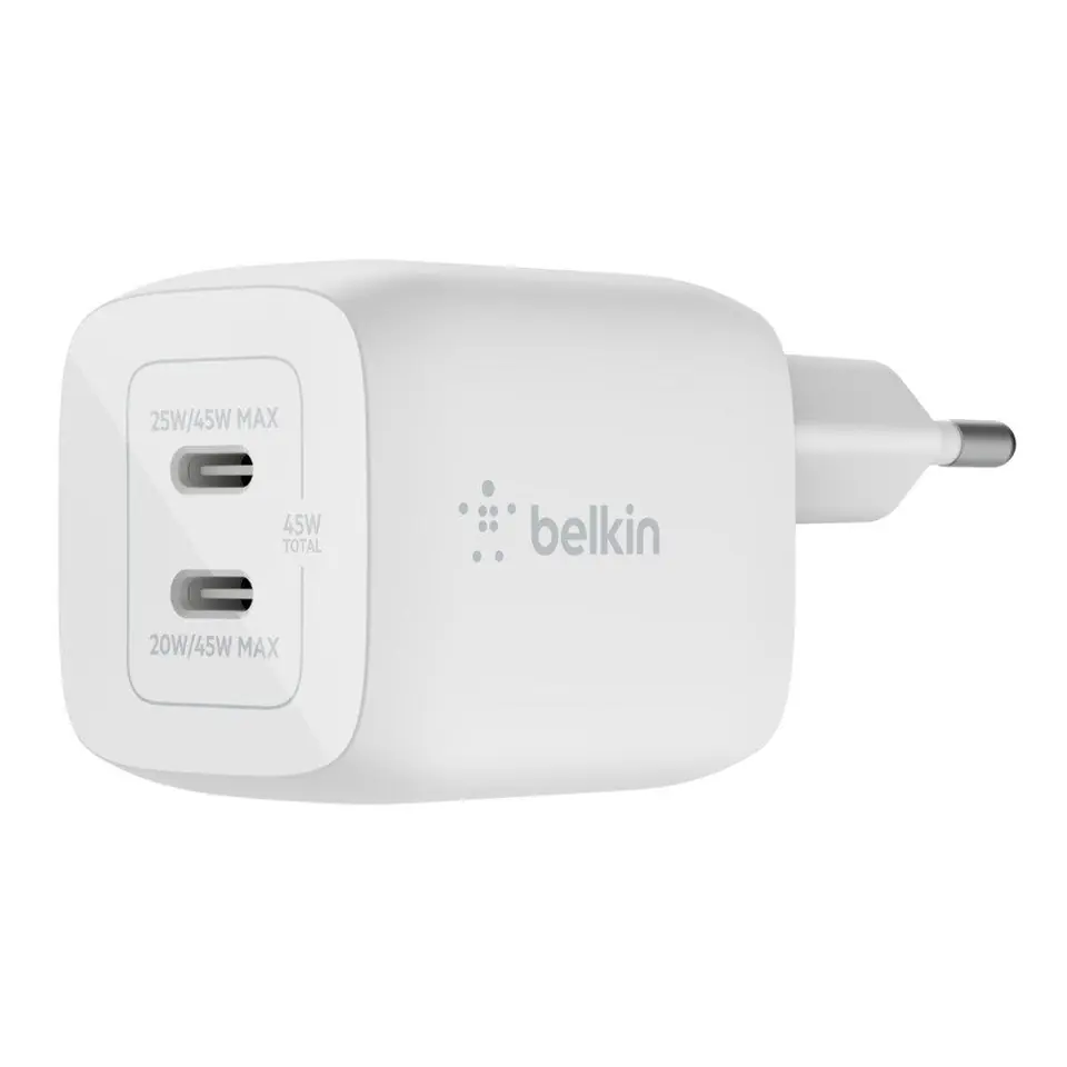 ⁨BELKIN 45W DUAL USB-C GAN/LADEGERAET MIT POWER DELIVER⁩ w sklepie Wasserman.eu