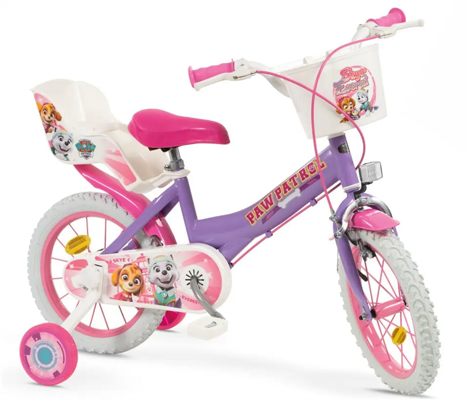 ⁨Children's Bike 14" Paw Patrol Purple 1480 Girl TOIMSA⁩ at Wasserman.eu