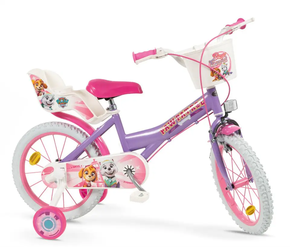 ⁨Children's Bike 16" Paw Patrol Purple 1680 Girl TOIMSA⁩ at Wasserman.eu