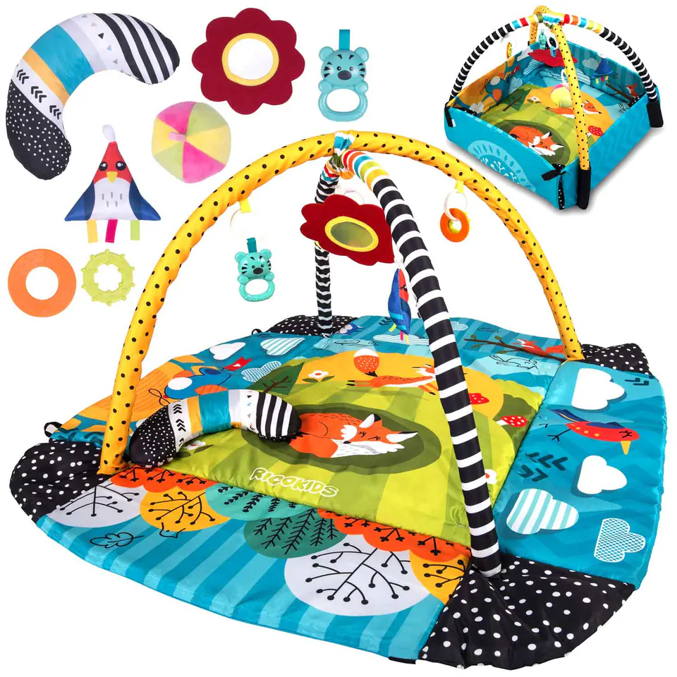 Mata interaktywna edukacyjna 110 x 100 cm Lisek Ricokids w sklepie Wasserman.eu