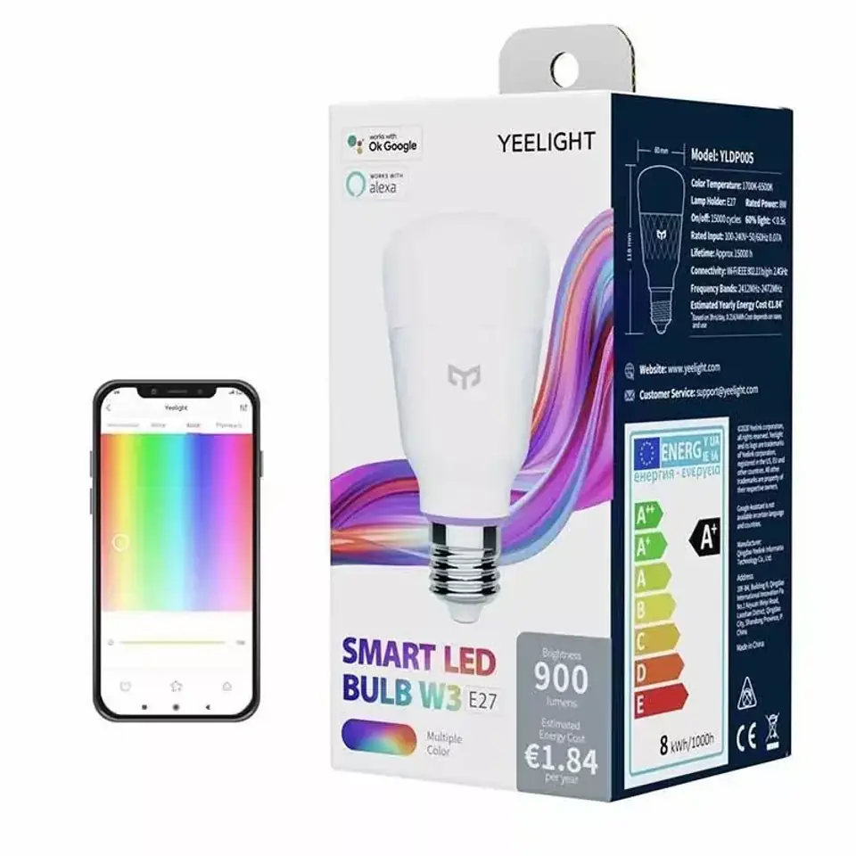 ⁨Yeelight YLDP005 W3 E27 Smart Wi-Fi bulb (colour)⁩ at Wasserman.eu