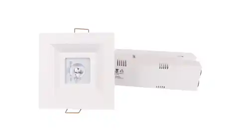 ⁨Emergency luminaire LOVATO P ECO LED 3W 315lm (open option) 1h single-purpose AT white LVPO/3W/E/1/SE/AT/WH⁩ at Wasserman.eu