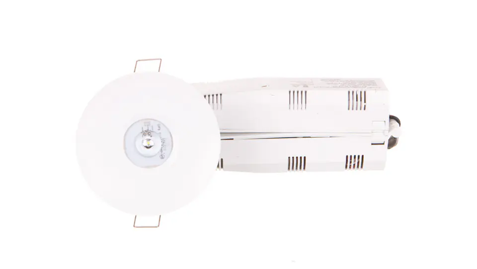 ⁨Oprawa awaryjna AXP IP65/20 ECO LED 1W 125lm (opt. otwarta) 3h jednozadaniowa AT biała AXPO/1W/E/3/SE/AT/WH⁩ w sklepie Wasserman.eu