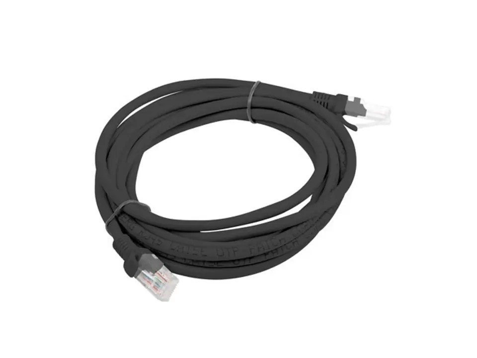 ⁨Patchcord cat.6 3.0M UTP black⁩ at Wasserman.eu