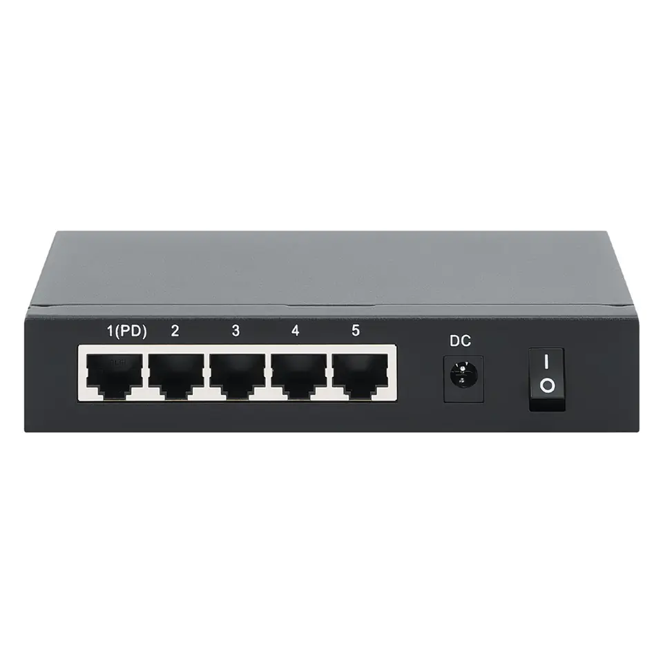 ⁨Intellinet PoE-Powered 5-Port Gigabit Switch with PoE Passthrough, 4 x PSE PoE ports, 1 x PD PoE port, IEEE 802.3at/af Power-over-Ethernet (PoE+/PoE), IEEE 802.3az Energy Efficient Ethernet, Desktop (Euro 2-pin plug)⁩ at Wasserman.eu