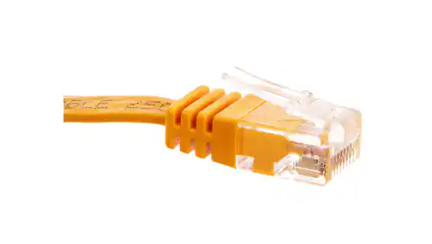 ⁨Patch cable flat patch cable U/UTP Cat6 yellow 3m 96420⁩ at Wasserman.eu