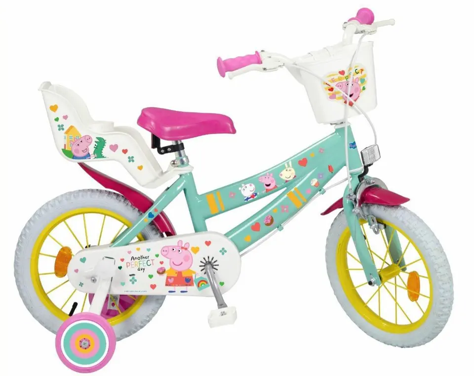 ⁨Children's bicycle 14" Peppa Pig green 1498 TOIMSA⁩ at Wasserman.eu