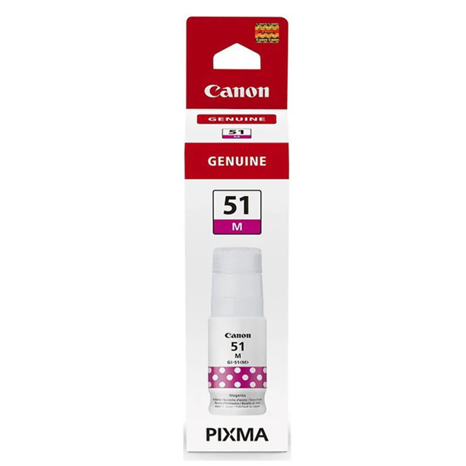 ⁨Canon GI-51M Ink Bottle, Magenta⁩ at Wasserman.eu