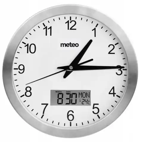 ⁨Zegar ścienny z termometrem Meteo ZP8⁩ w sklepie Wasserman.eu