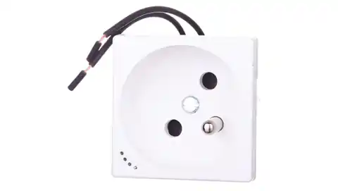 ⁨Simon Connect K45 socket single 16A IP20 with power indicator pure white KL02/9⁩ at Wasserman.eu
