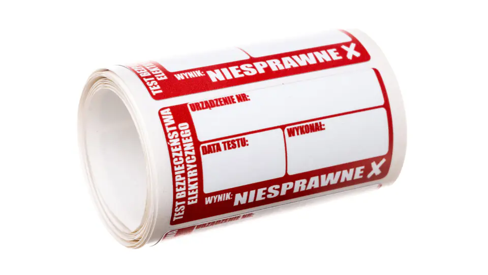 ⁨Sticker - printer tape /Defective/ (roll = 50pcs ) WANAKNSPR⁩ at Wasserman.eu