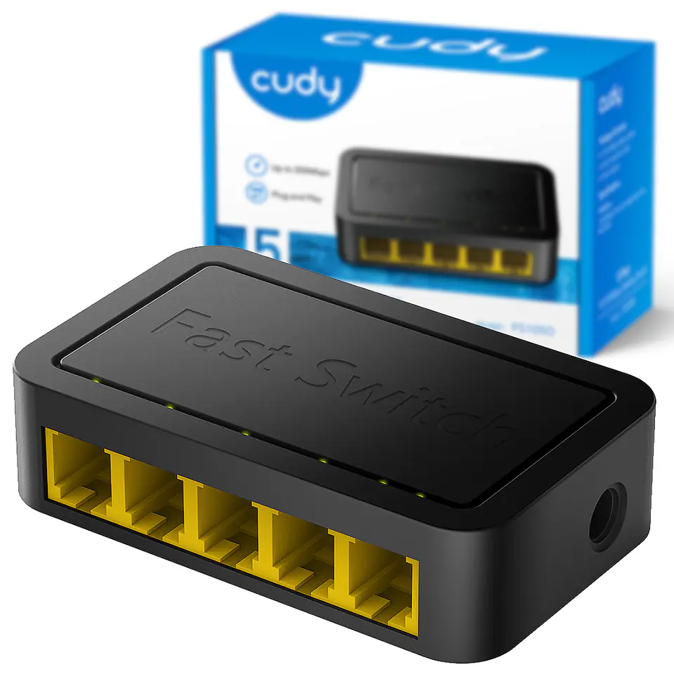 ⁨SWITCH LAN 5-port FS105D 10/100 Mbps Fast⁩ w sklepie Wasserman.eu