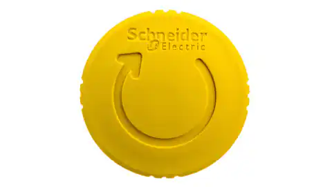 ⁨Mushroom button drive yellow by rotating ZB5AS55⁩ at Wasserman.eu