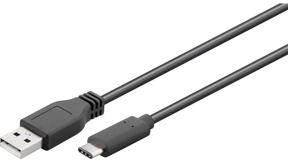 ⁨Przewód USB 2.0 HighSpeed USB-C - USB-A 1,8m 55468⁩ w sklepie Wasserman.eu