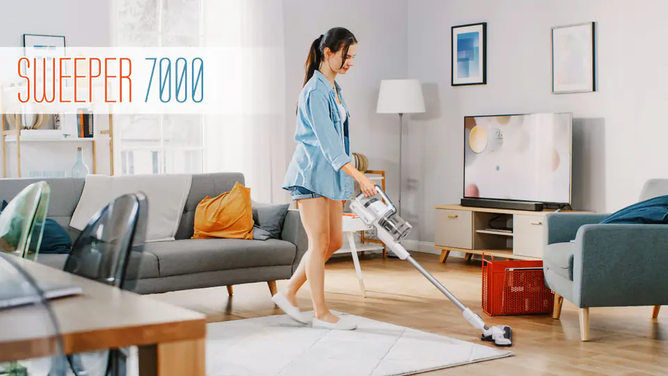 ⁨Cordless vacuum cleaner 2in1 TEESA SWEEPER 7000⁩ at Wasserman.eu