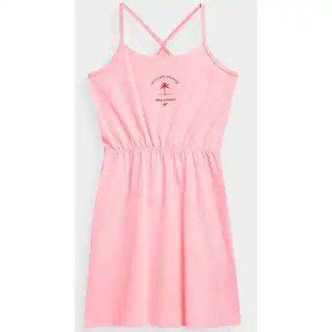 ⁨Sukienka 4F Jr 4FJSS23TDREF026 (kolor Różowy, rozmiar 140 cm)⁩ w sklepie Wasserman.eu
