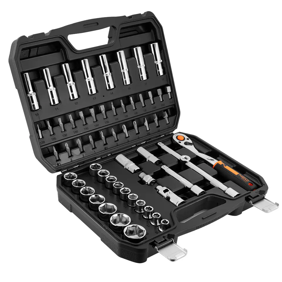 ⁨Socket wrenches 1/2", set of 58, CrV⁩ at Wasserman.eu