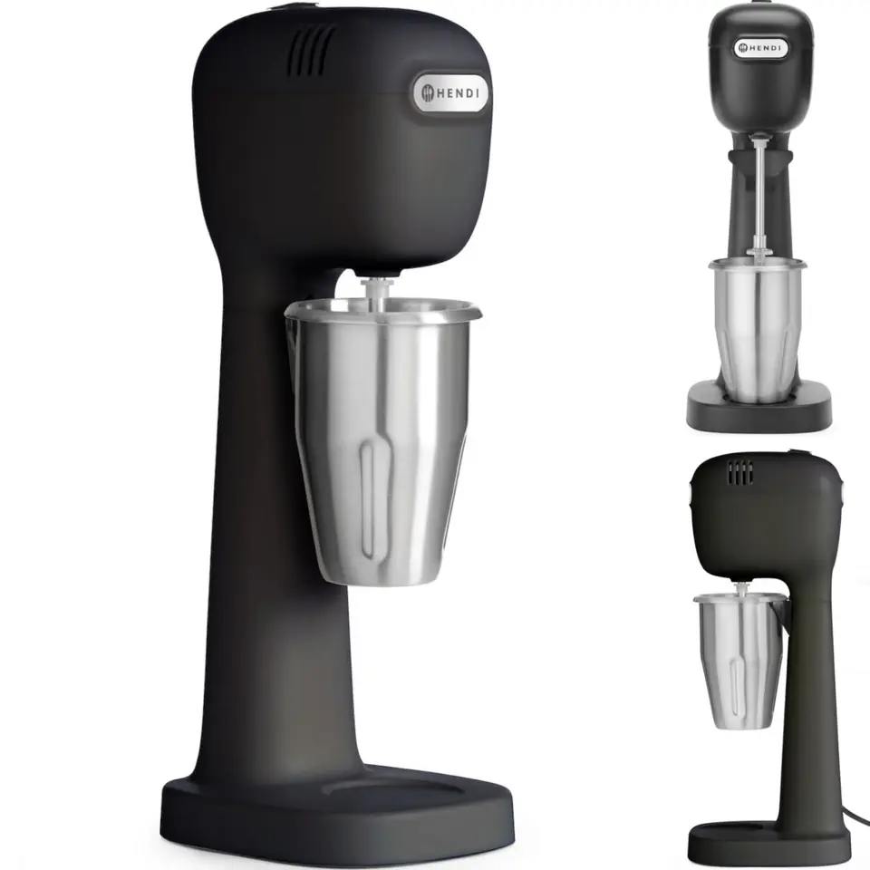 Shaker spieniacz do koktajli mlecznych 400 W czarny - Hendi 221600 w sklepie Wasserman.eu