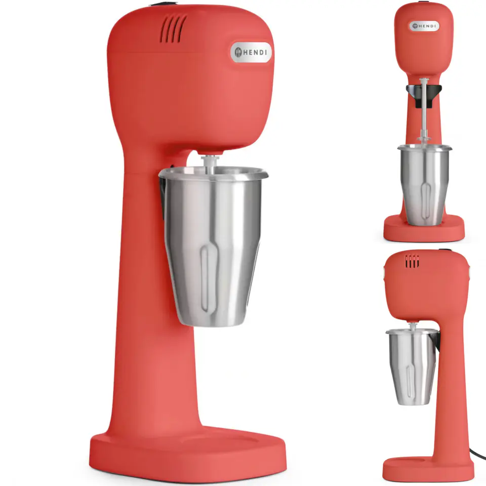 Shaker spieniacz do koktajli mlecznych 400 W czerwony - Hendi 221648 w sklepie Wasserman.eu