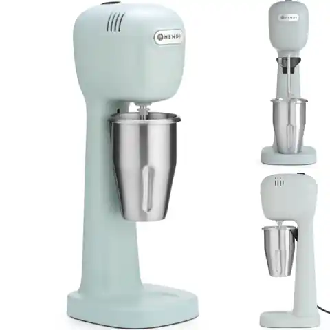 ⁨Shaker spieniacz do koktajli mlecznych 400 W niebieski - Hendi 221655⁩ w sklepie Wasserman.eu