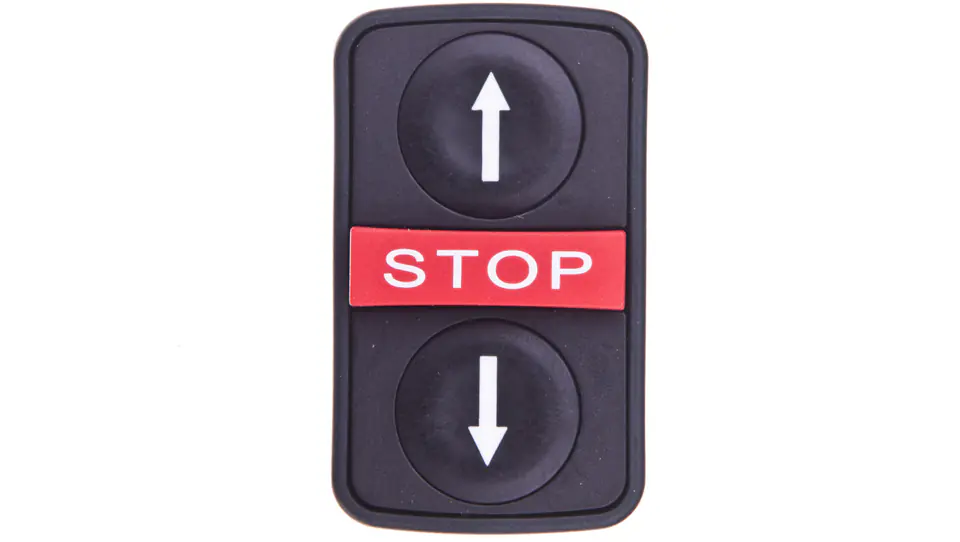 ⁨Button drive double black /UP-DOWN ARROW/STOP/ with self-return ZB5AA72124⁩ at Wasserman.eu