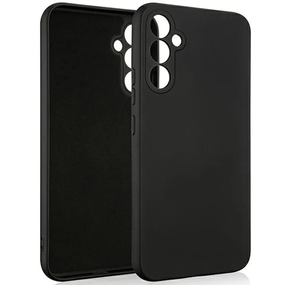⁨Beline Etui Silicone Samsung A34 5G A346 czarny/black⁩ w sklepie Wasserman.eu