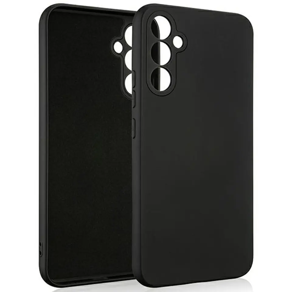 ⁨Beline Etui Silicone Samsung A54 5G A546 czarny/black⁩ w sklepie Wasserman.eu