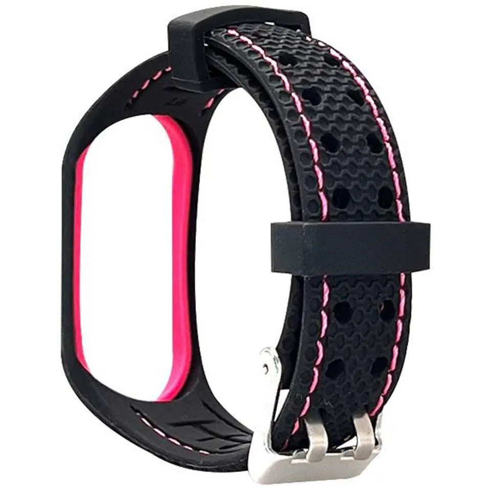 ⁨Beline pasek Sport Mi Band 3/4 czarno-różowy black/pink⁩ w sklepie Wasserman.eu