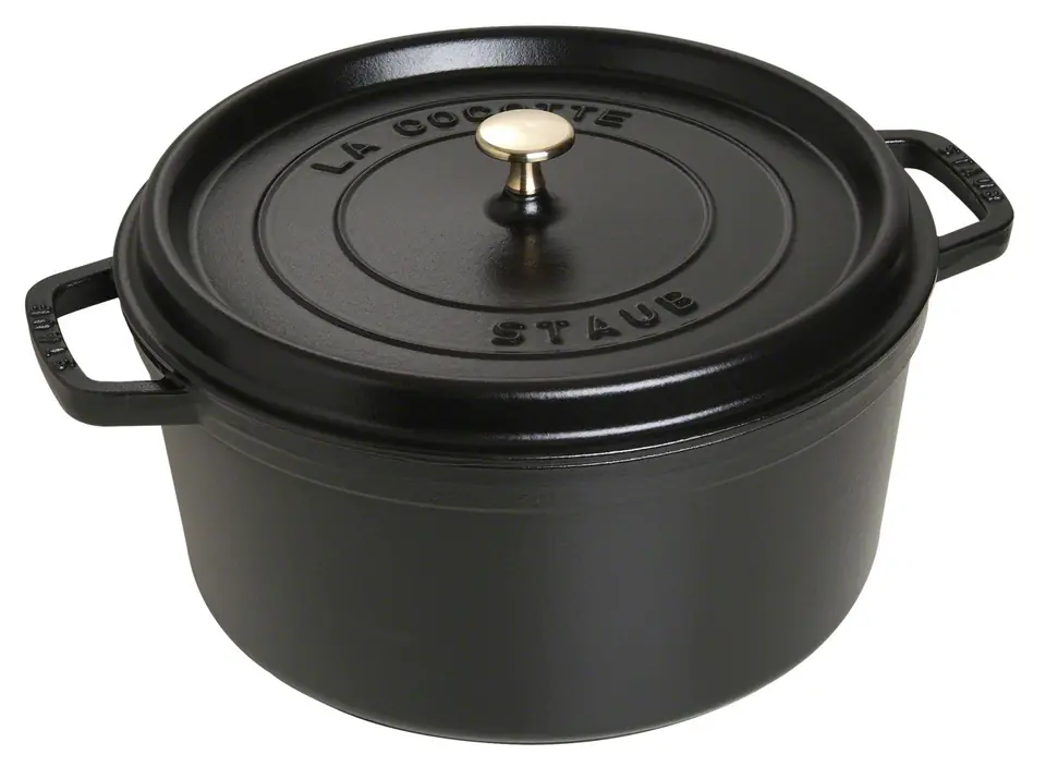 ⁨Garnek żeliwny okrągły STAUB 40509-863-0 - czarny 8.35 ltr⁩ w sklepie Wasserman.eu