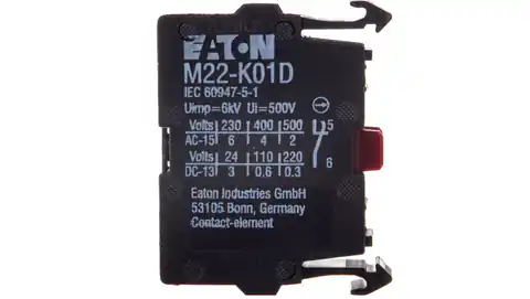 ⁨Auxiliary contact 1Z front mount M22-K10P 110835⁩ at Wasserman.eu
