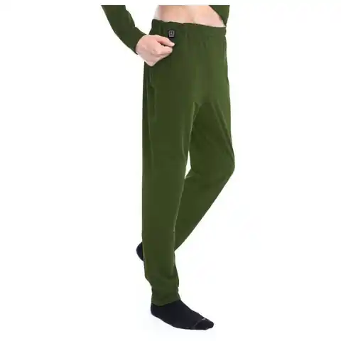⁨Spodnie z ogrzewaniem Glovii GP1CS (S; kolor zielony)⁩ w sklepie Wasserman.eu