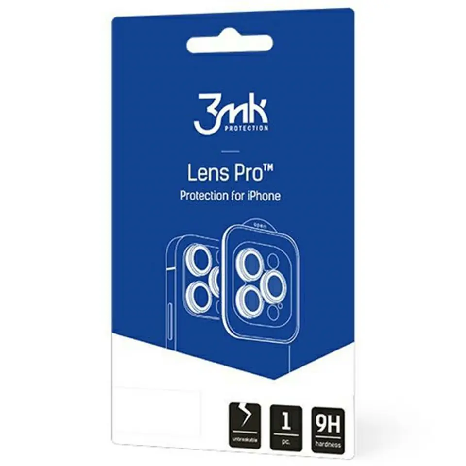⁨3MK Lens Protection Pro iPhone 15 Plus 6.7" grafitowy/graphite Ochrona na obiektyw aparatu z ramką montażową 1szt.⁩ w sklepie Wasserman.eu