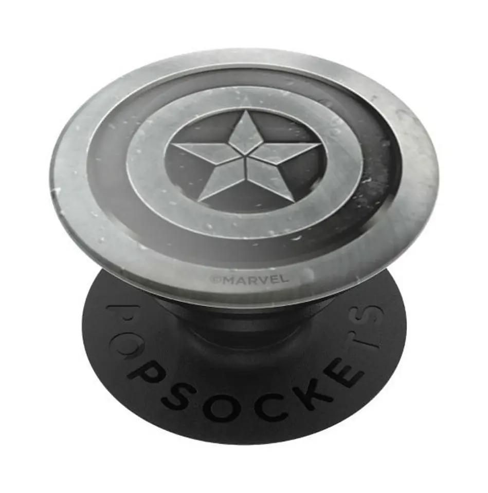 ⁨Popsockets 2 Capitan America Monochrome 100482 uchwyt i podstawka do telefonu - licencja⁩ w sklepie Wasserman.eu