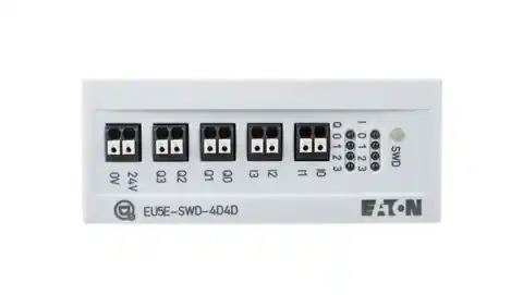 ⁨Digital I/O module 4 inputs 4 outputs 24V DC SmartWire-DT EU5E-SWD-4D4D 116382⁩ at Wasserman.eu