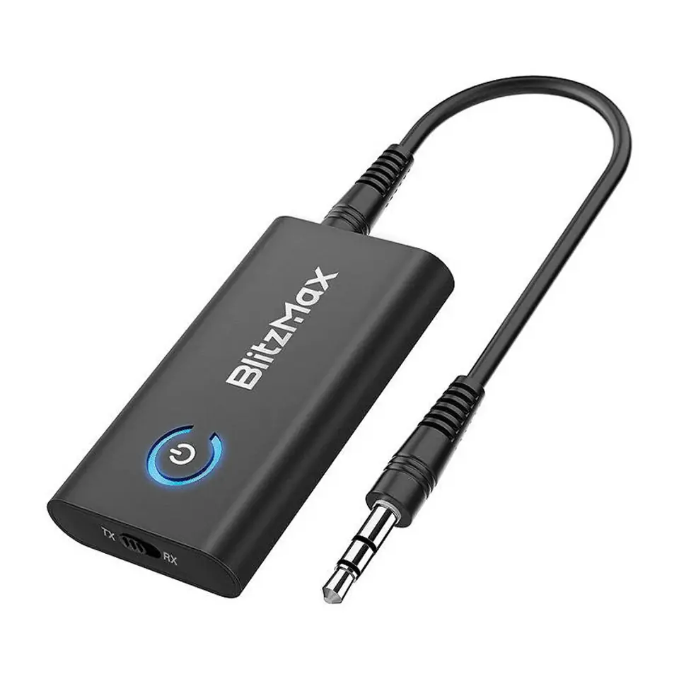 ⁨Transmiter / Odbiornik Bluetooth 5.2 BlitzMax BT05, aptX⁩ w sklepie Wasserman.eu