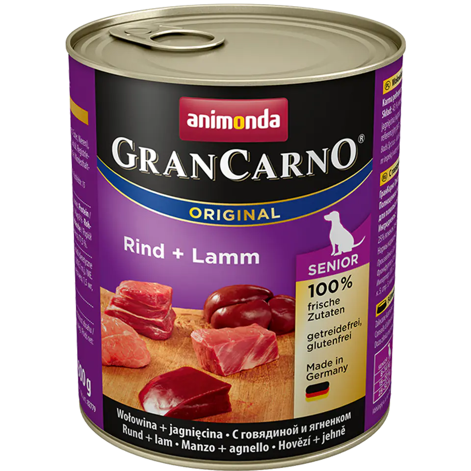 ⁨ANIMONDA GranCarno Original Senior canned lamb beef 800 g⁩ at Wasserman.eu