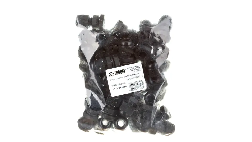 ⁨Polyamide cable gland PG7 IP68 DP 7/H BK black E03DK-01030300001 /100pcs/⁩ at Wasserman.eu