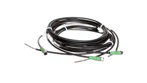 ⁨Sensor cable: 3-pin, straight socket, M8, free end, 3m, SAC-3P- 3,0-PUR/M, 8FS, 1669725⁩ at Wasserman.eu