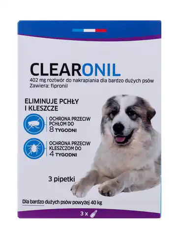⁨FRANCODEX Clearonil Large breed - Anti-Parasiten-Tropfen für Hunde - 3 x 402 mg⁩ im Wasserman.eu