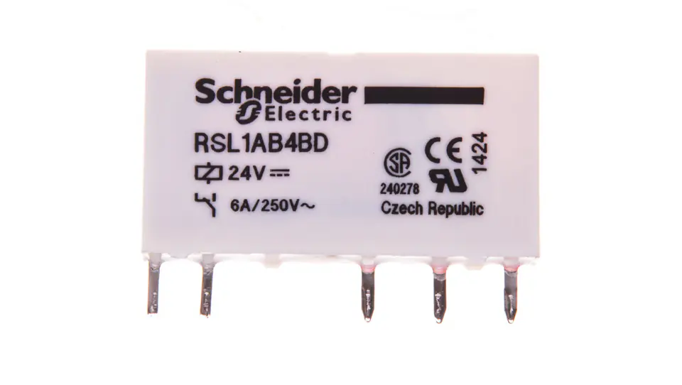 ⁨Miniature relay 1P 6A 24V AgSnO2 DCRSL1AB4BD⁩ at Wasserman.eu