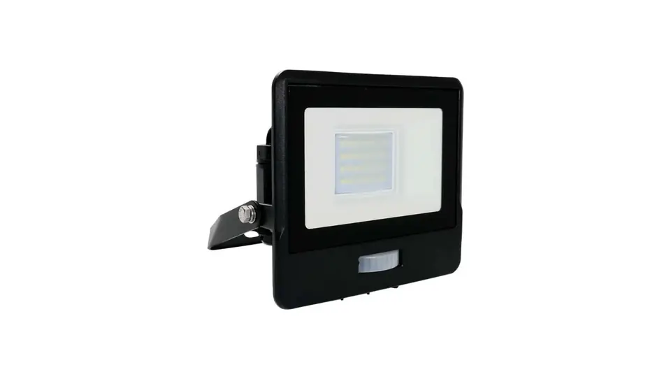 Projektor LED z czujnikiem ruchu 20W 1510lm 6500K Dioda SAMSUNG IP65 Czarny 5 Lat Gwarancji 20261 w sklepie Wasserman.eu