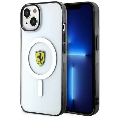⁨Ferrari FEHMP14MURKT iPhone 14 Plus 6,7" przezroczysty/transparent hardcase Outline Magsafe⁩ w sklepie Wasserman.eu
